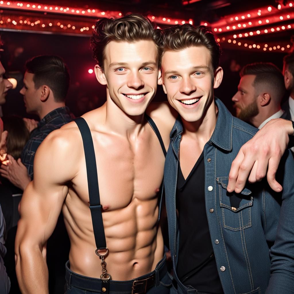 Two Celebrities Embrace at Nightclub