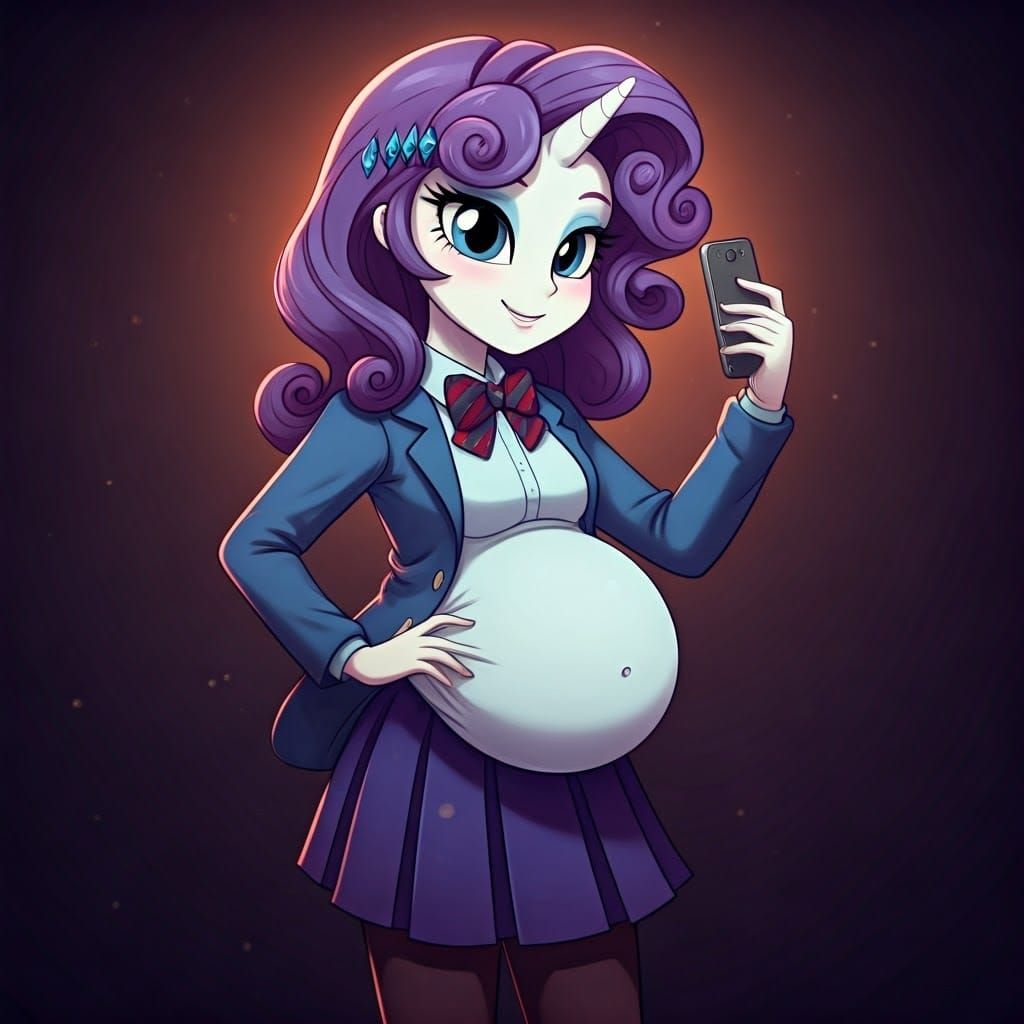 Rarity Belle Portrait in Vibrant Cinematic Style