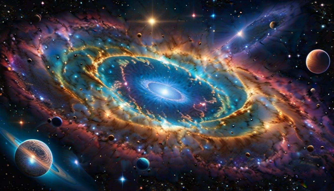 Blinding Supernovas Create Glittering Nebula Clouds