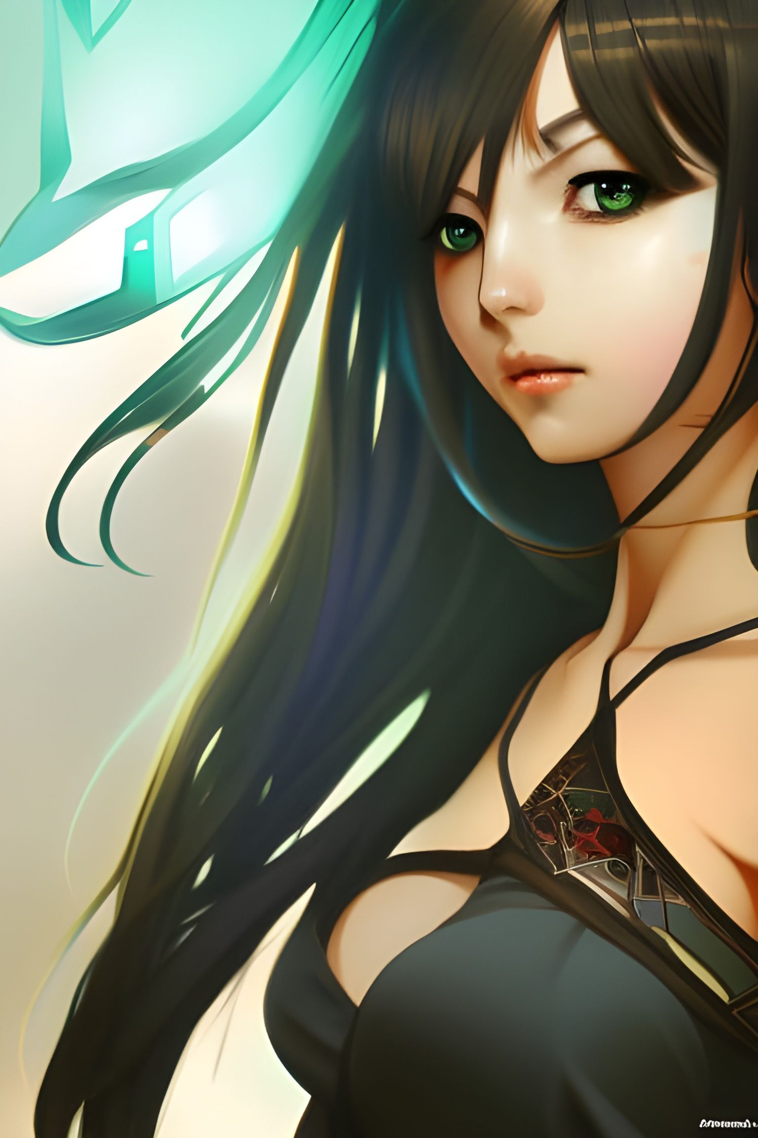 A hot anime gaming girl