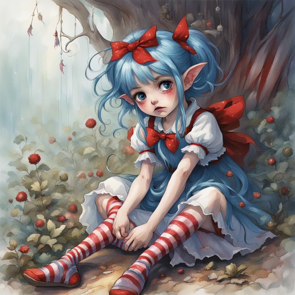 Grumblebum the Pouting Fairy in Ethereal Fantasy