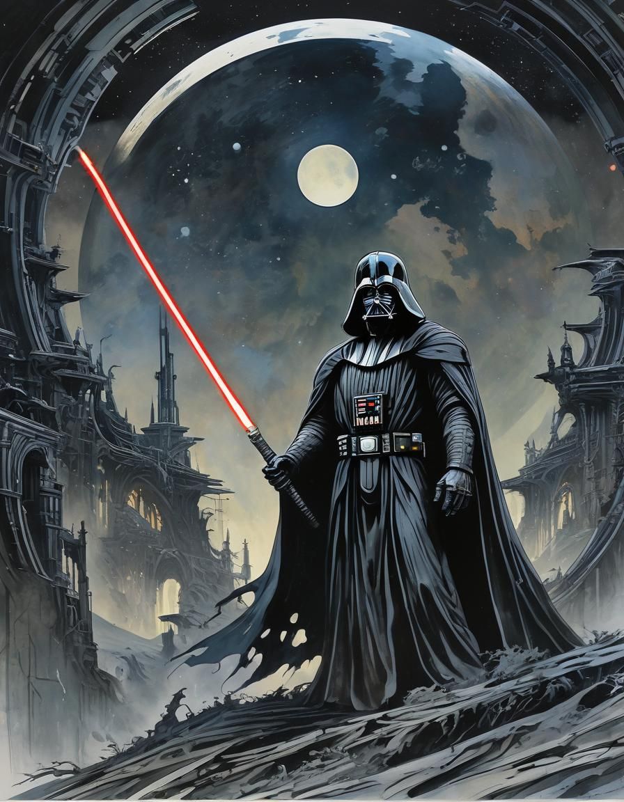 Grim Reaper as Darth Vader with Scythe