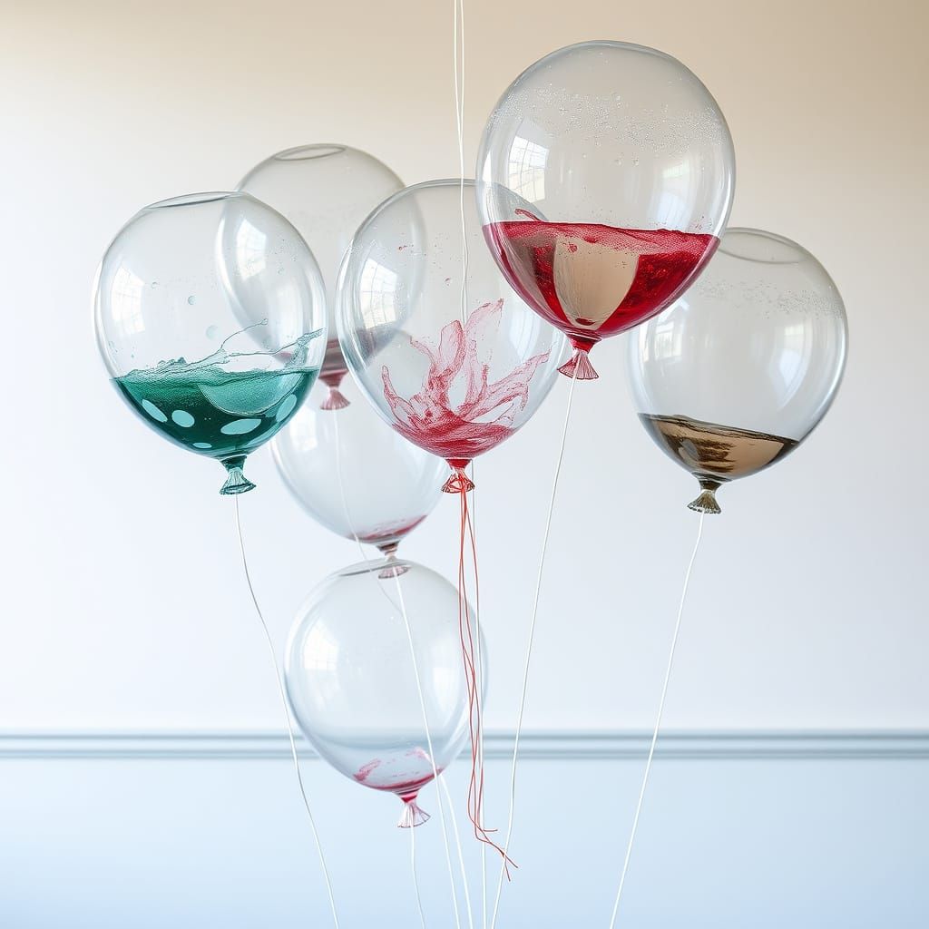Surreal Balloons Crafted from Glass and Metal