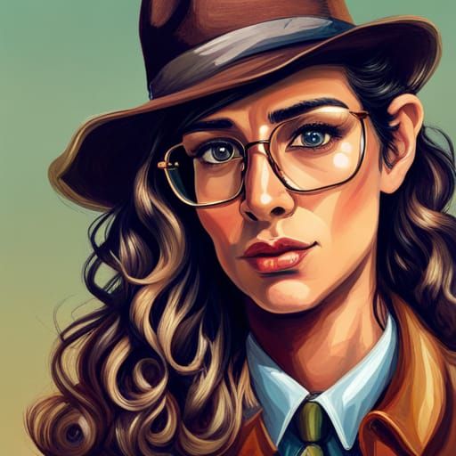 Hipster Giraffe in Bohemian Coffee Shop