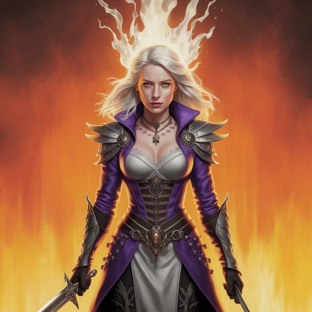 Dark Surrealist Landscape in Oil Painting Style