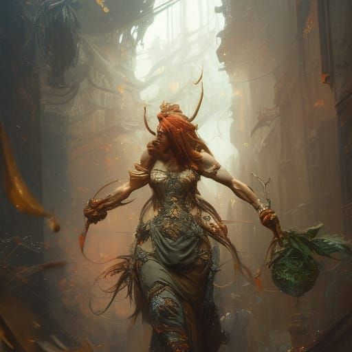 Jadis the White Witch Oil Painting