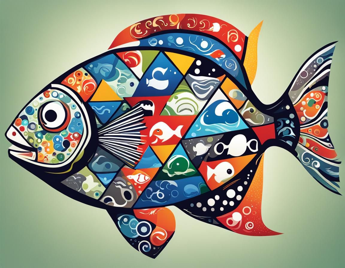 Fish Made of Logos: A Corporate Creation
