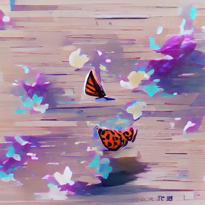 AI Generates Simple Butterfly Image