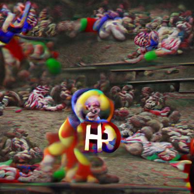 Disturbing High-Resolution Clown Scene