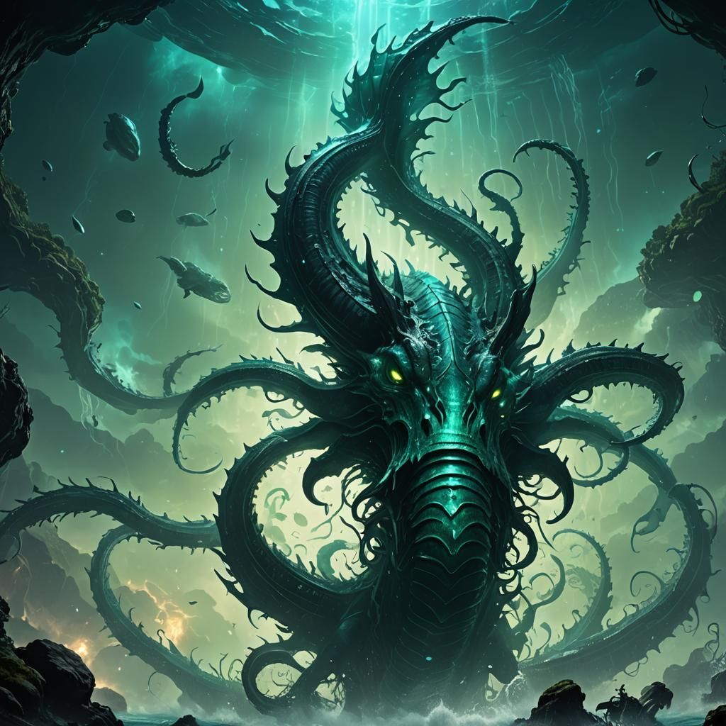 Bioluminescent Leviathan Rises from the Deep