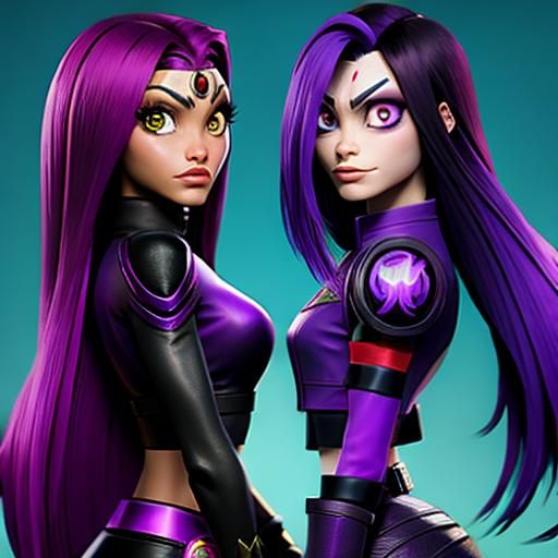 Teen Titans: Starfire, Raven, and Jinx