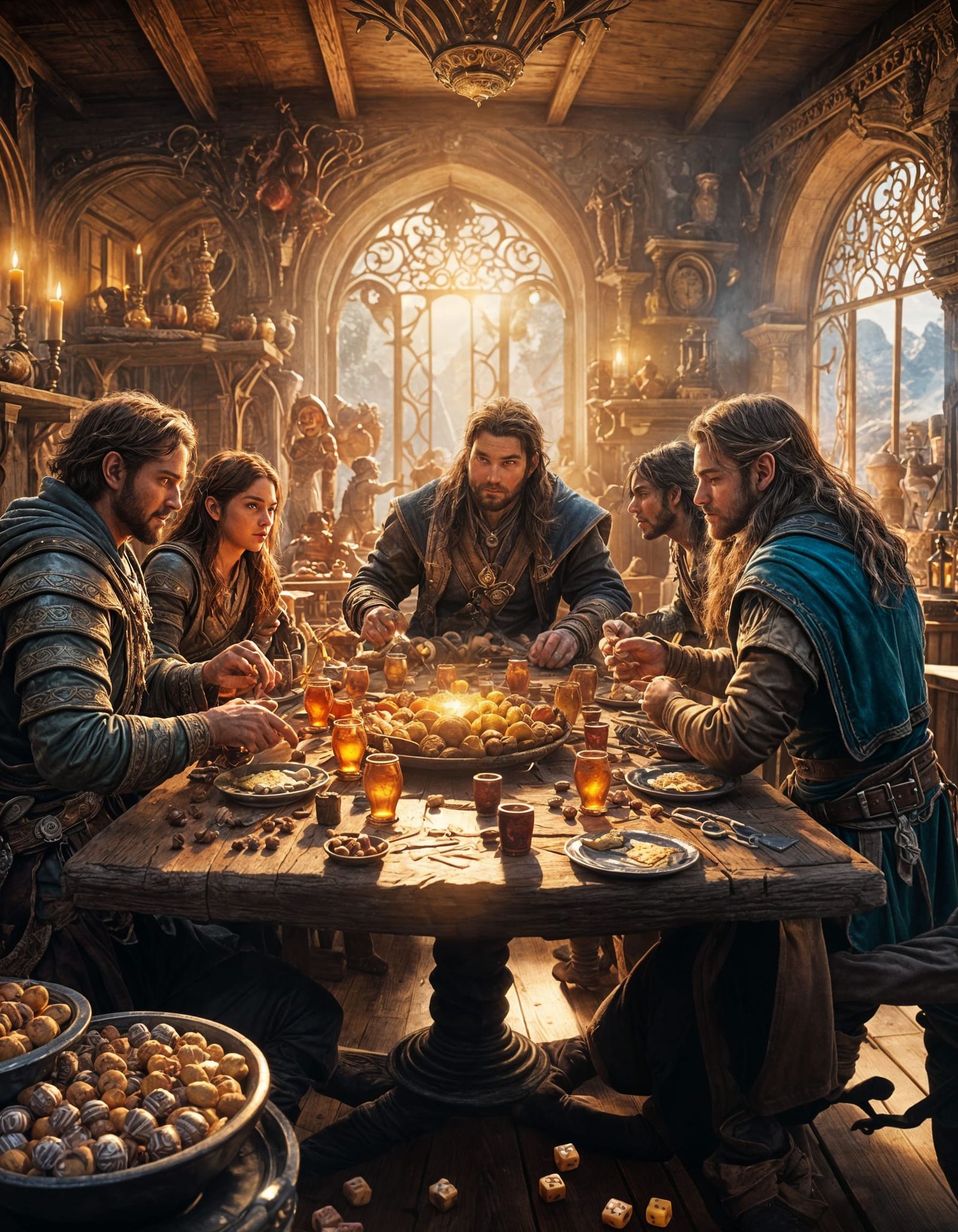 Goblets and Goblins Gaming Night with Dice and Lembas Bread