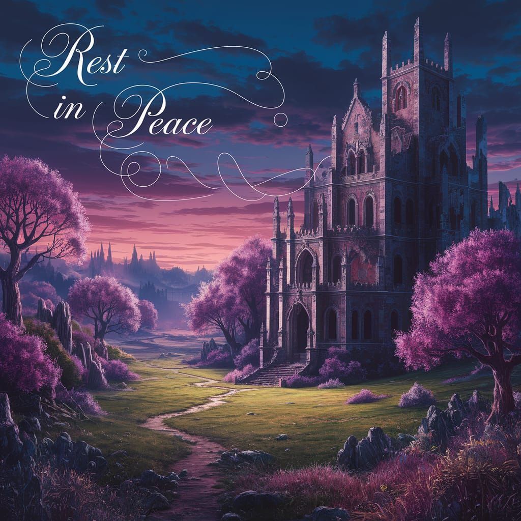 Enchanted Twilight Castle with Ancient Magic and Wonder