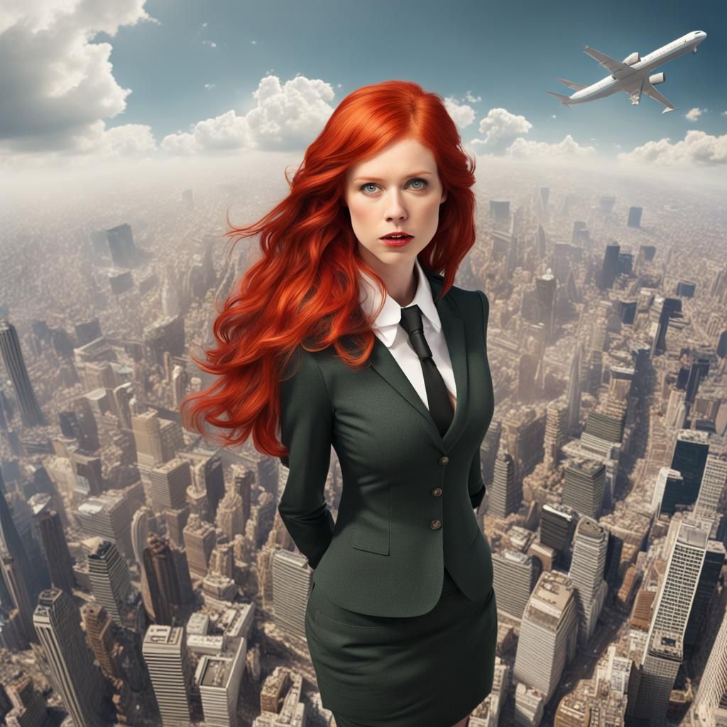 Gigantic Red-Headed Woman of Epic Proportions