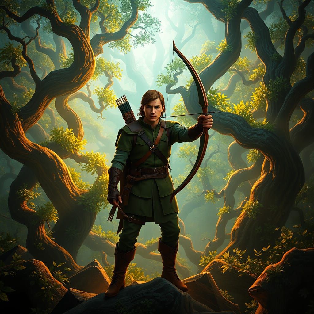 Robin Hood in Mystical Sherwood Forest
