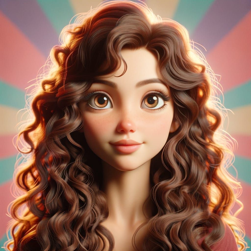 Animated Portrait of Girl in Early 20th Century Style