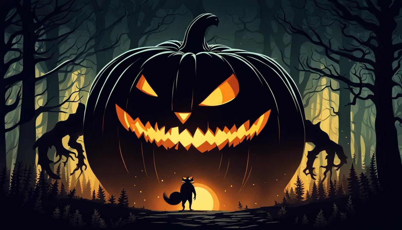 The Wolf and the Giant Pumpkin Monster!