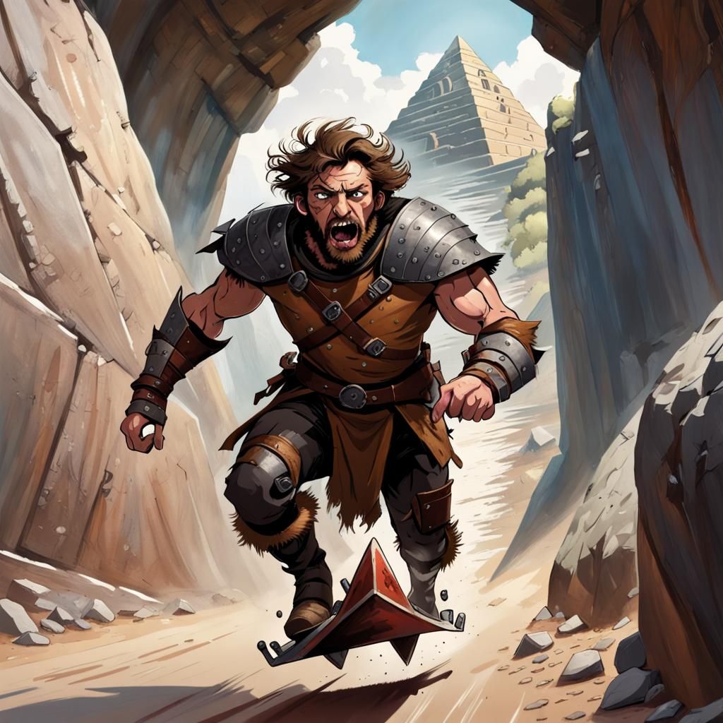 Rogue's Perilous Pyramid Escape on Shield