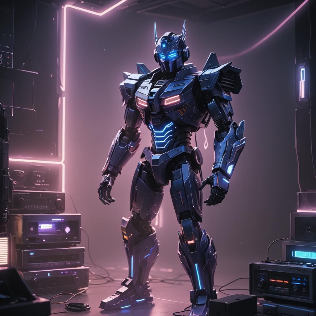 Soundwave Decepticon in 3D Anime Art