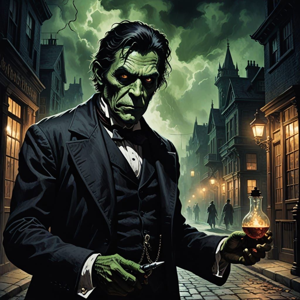 Victorian Horror Masterpiece Depicts Dr. Jekyll Confronting ...