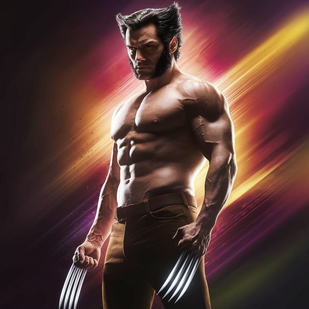 Henry Cavill as Fierce Wolverine in Hyper-Realistic Portrait