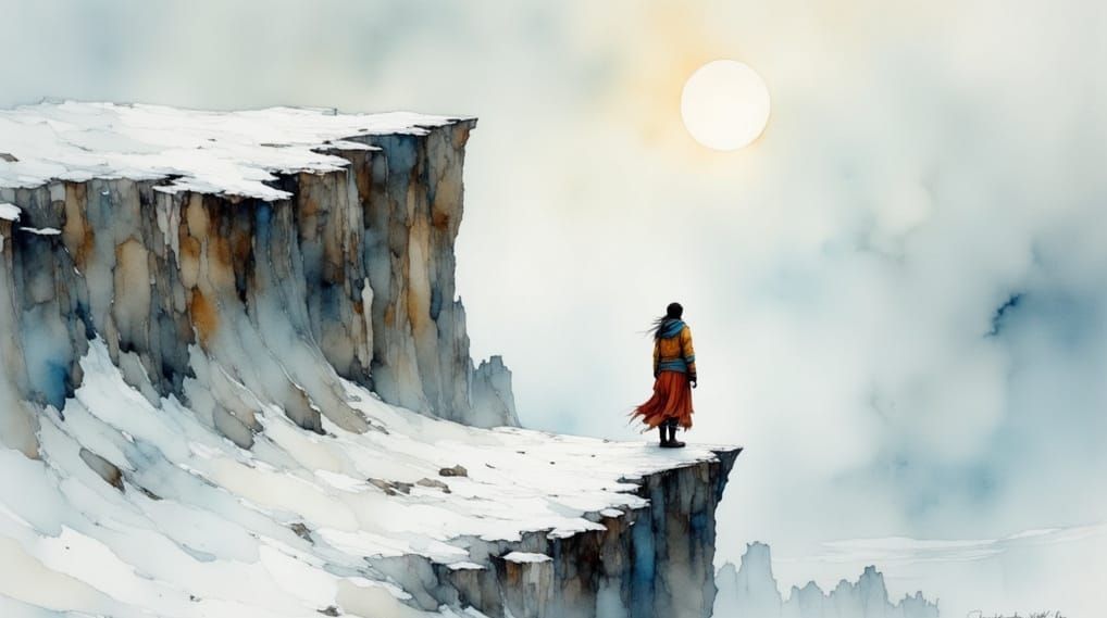 Majestic Siberian Shaman in Blizzard