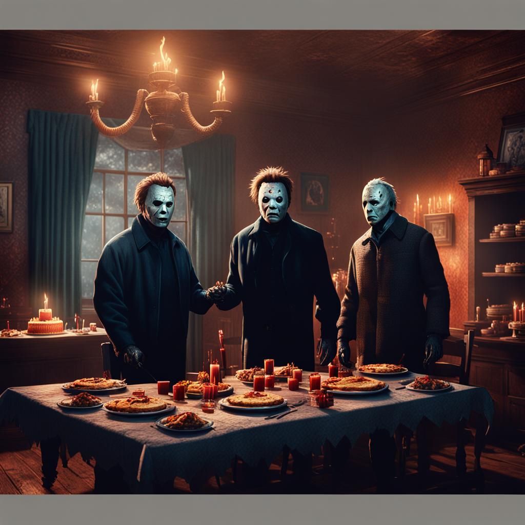 Bates and Myers Plan a Birthday, Matte Painting