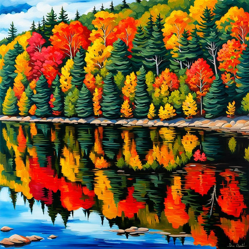 River and reflection