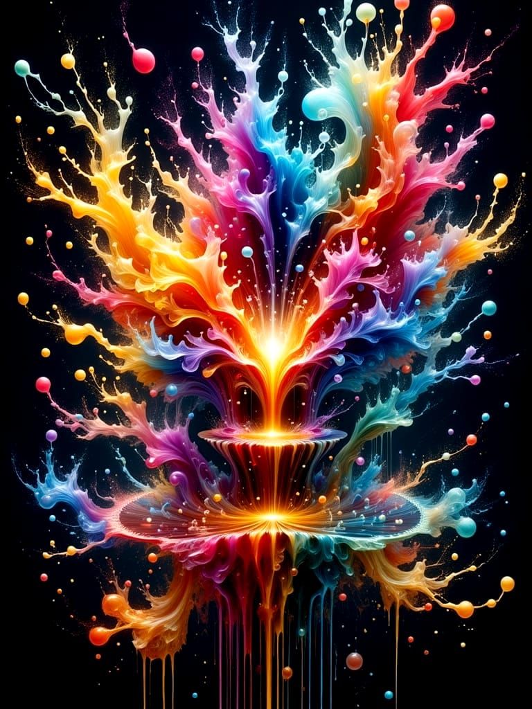 Hyper-Realistic Surreal Landscape in Vibrant Colors