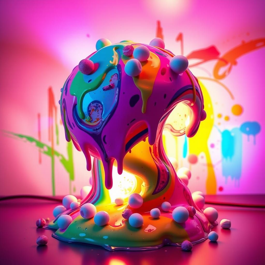 Candy Lamp: 3D Rendered Street Art Creation