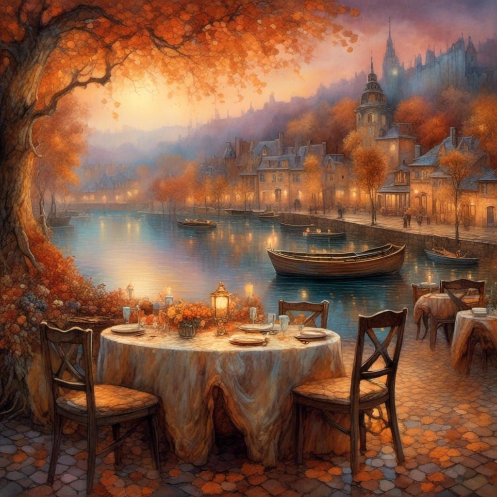 Set Up for a Romantic Dinner