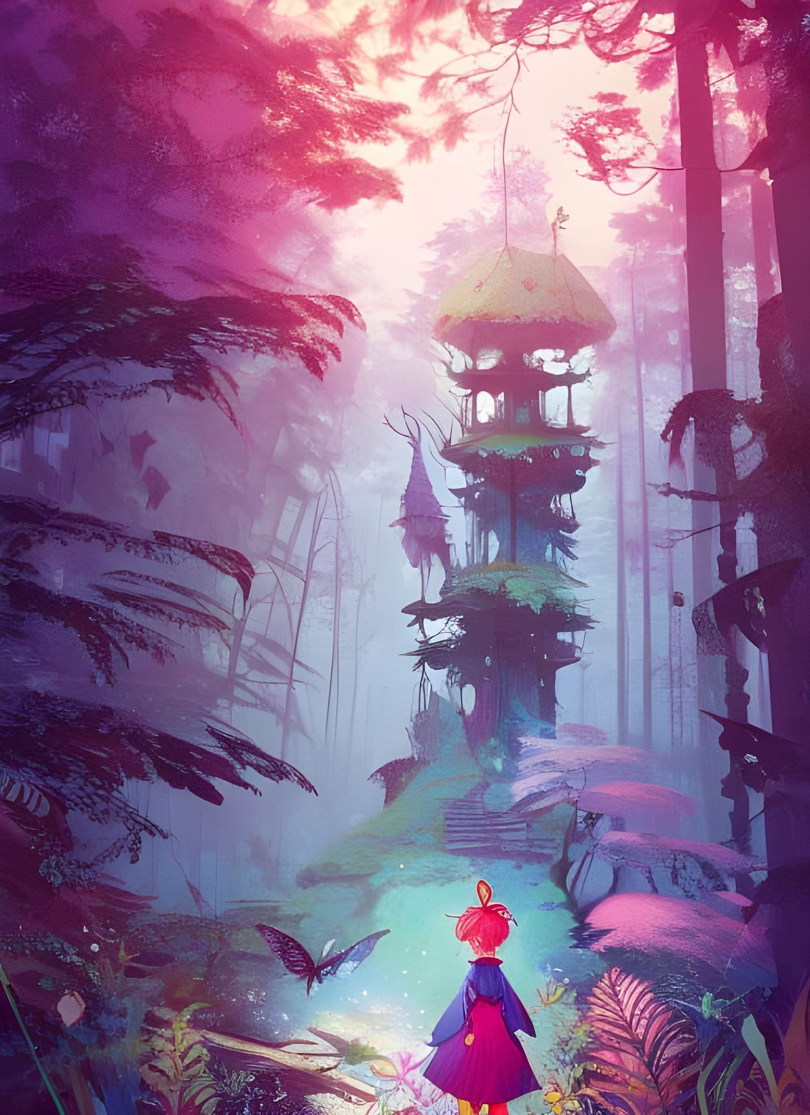 Forest Princess Digital Art: Magic and Whimsy