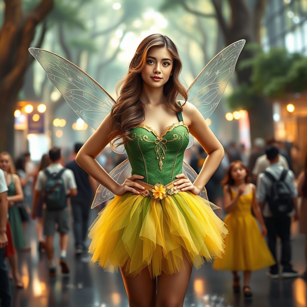 Enchanting Cosplay Princess in Whimsical Woodland