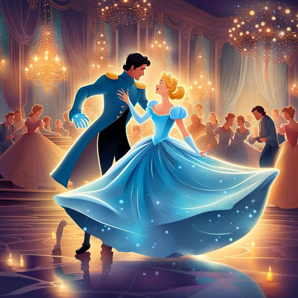 Cinderella's Serene Dance with the Prince