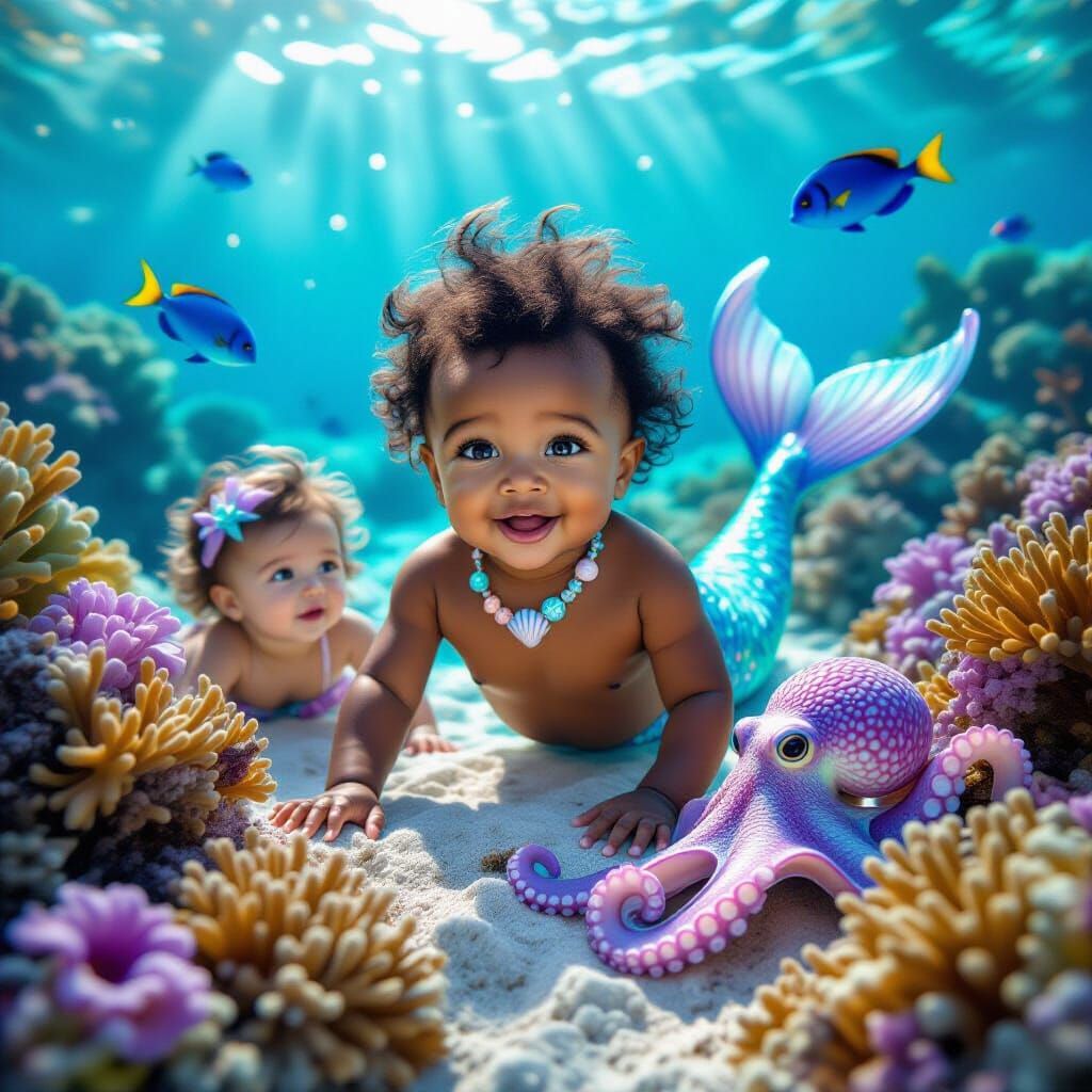 Merchild and little sister