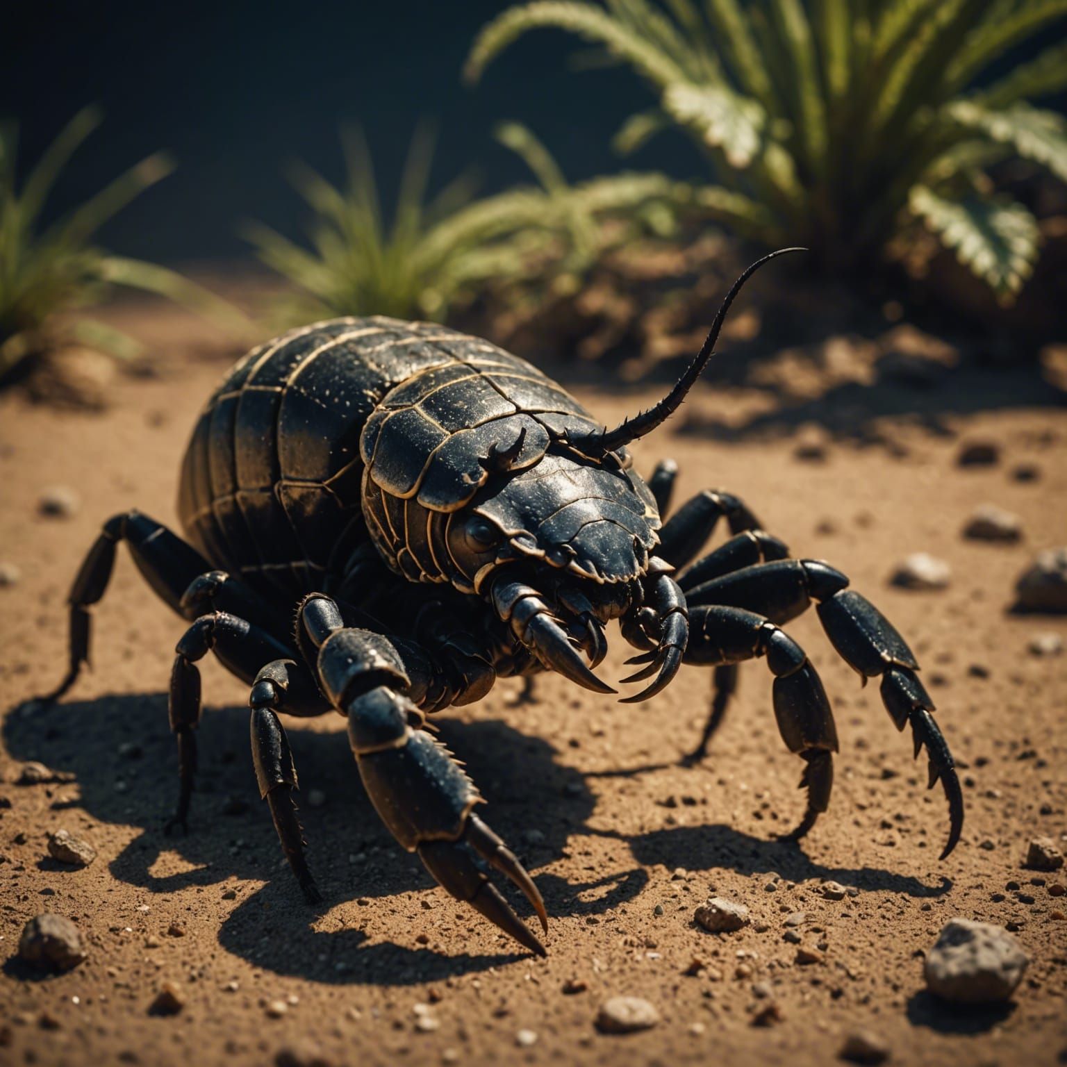 Emperor Scorpion on the Hunt: Cinematic Film Still