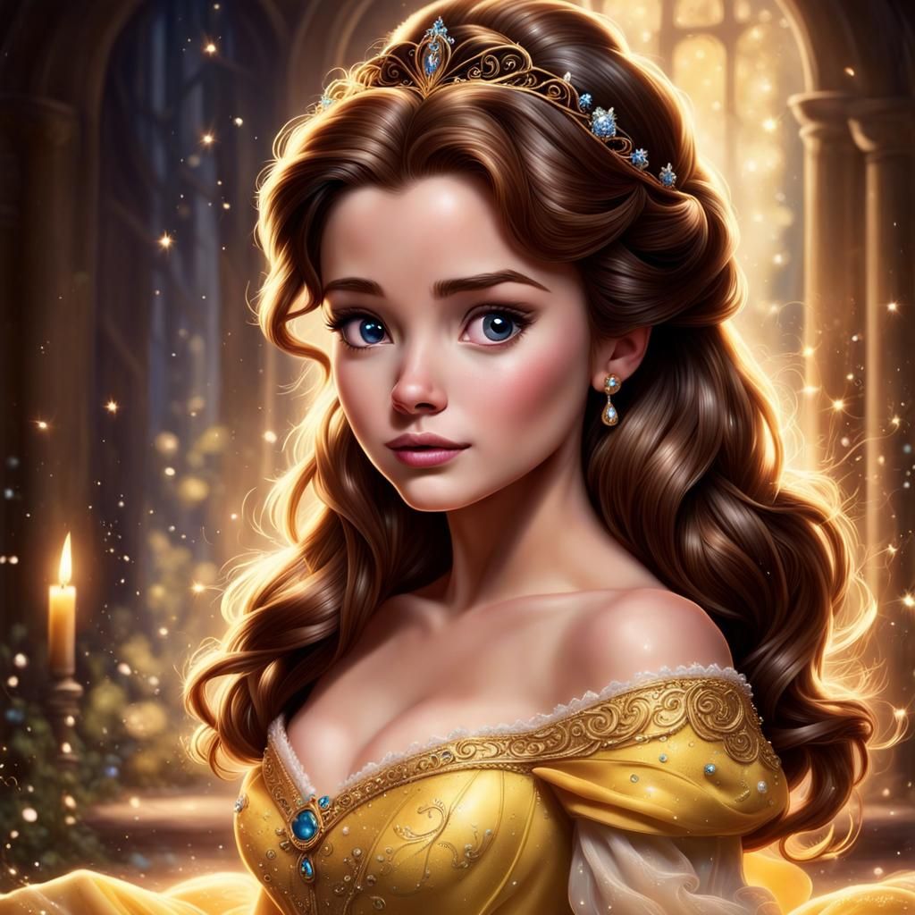 Enchanted Portrait of Disney Princess Belle
