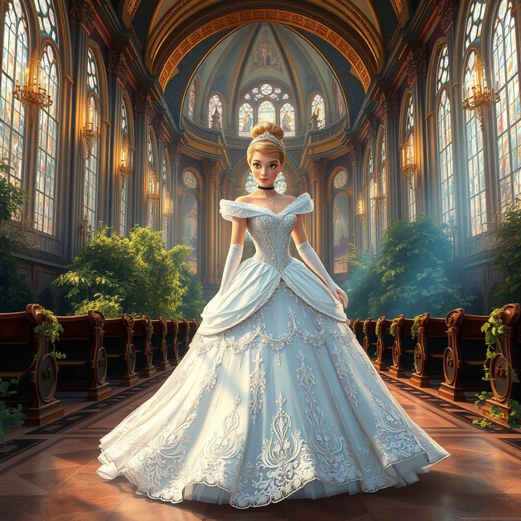 Cinderella's Whimsical Wedding in Opulent Style