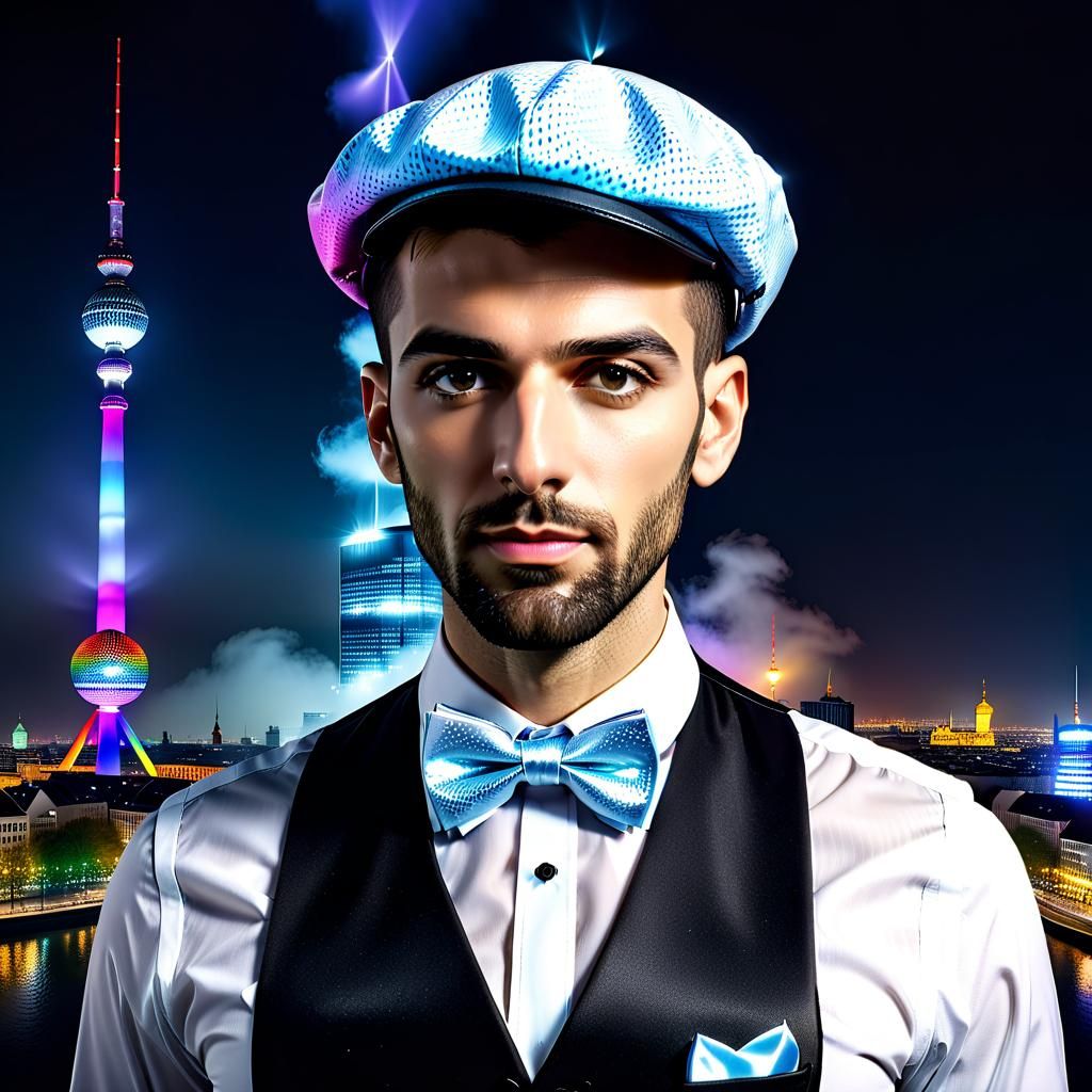 Handsome man in Berlin, Germany