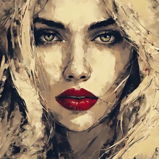 Close-Up Portrait of a Beautiful Italian Woman