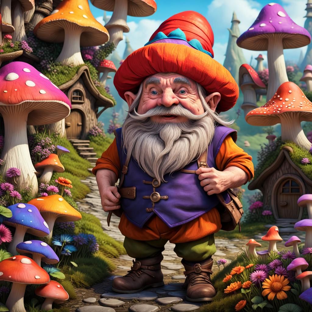 A mischievous and whimsical dwarf