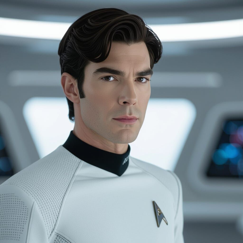 Spock on the Bridge: A Sci-Fi Portrait