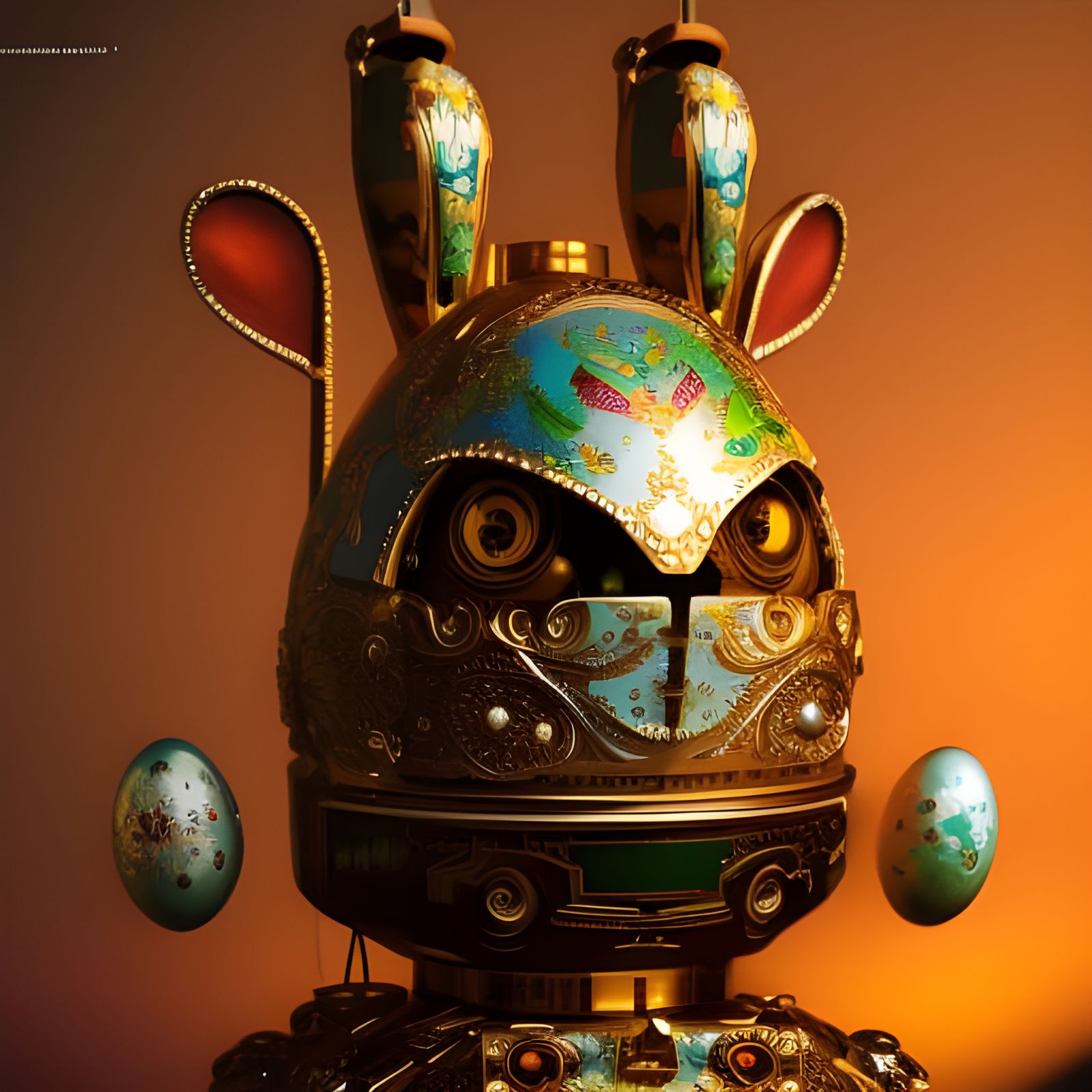 Steampunk Rabbit Machine with Easter Egg