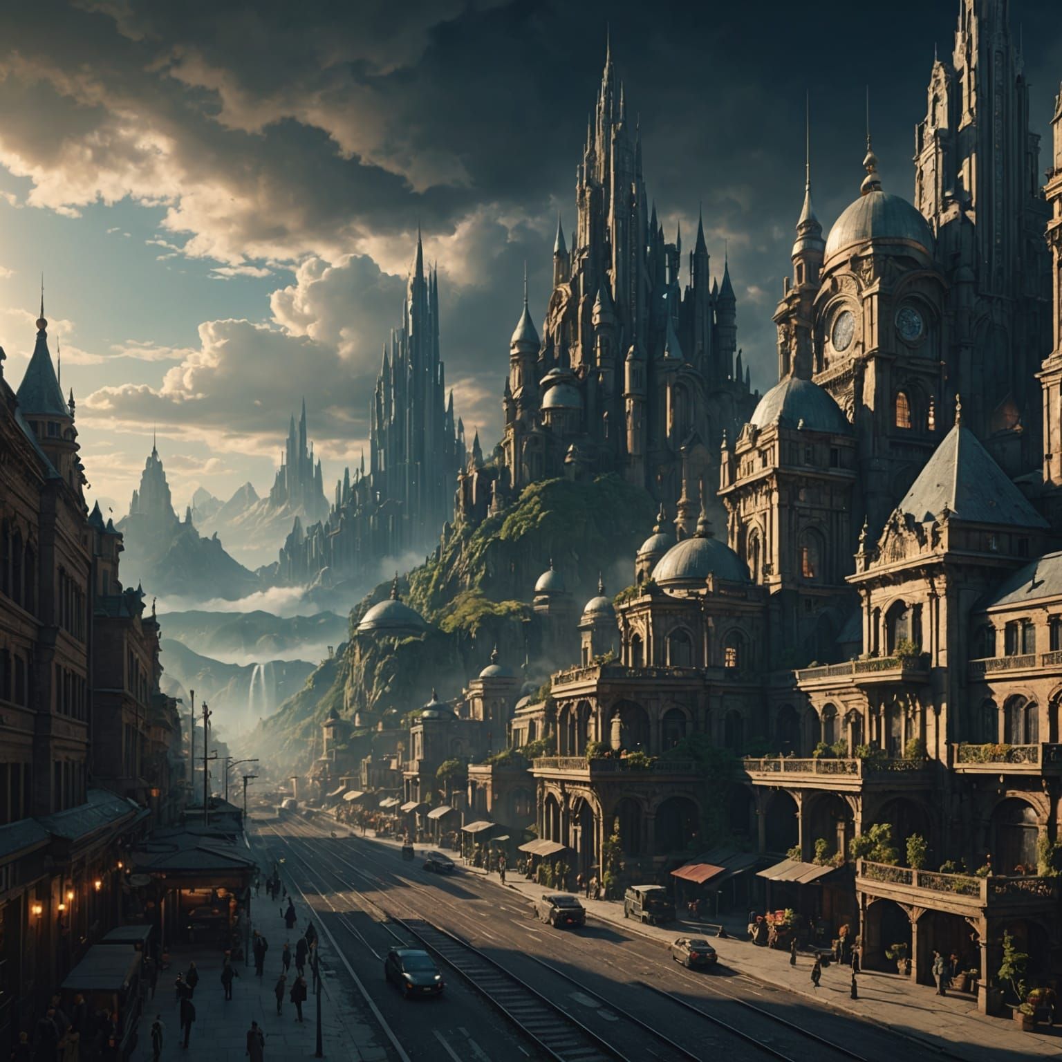 Epic Cinematic Digital Painting in Maximalist Style