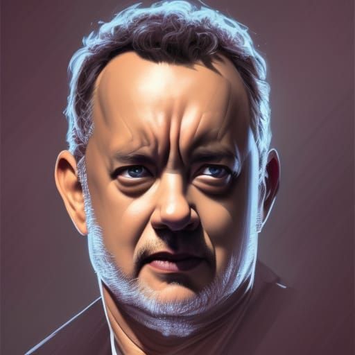 Demonic Portrait in Hyperdetailed Style