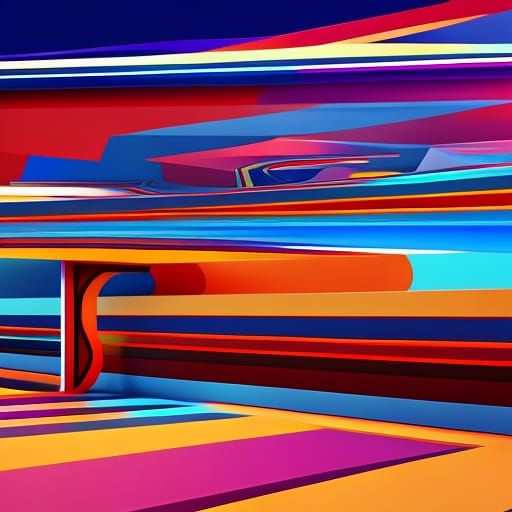 Racetrack Restaurant in Cubist Art Deco Style