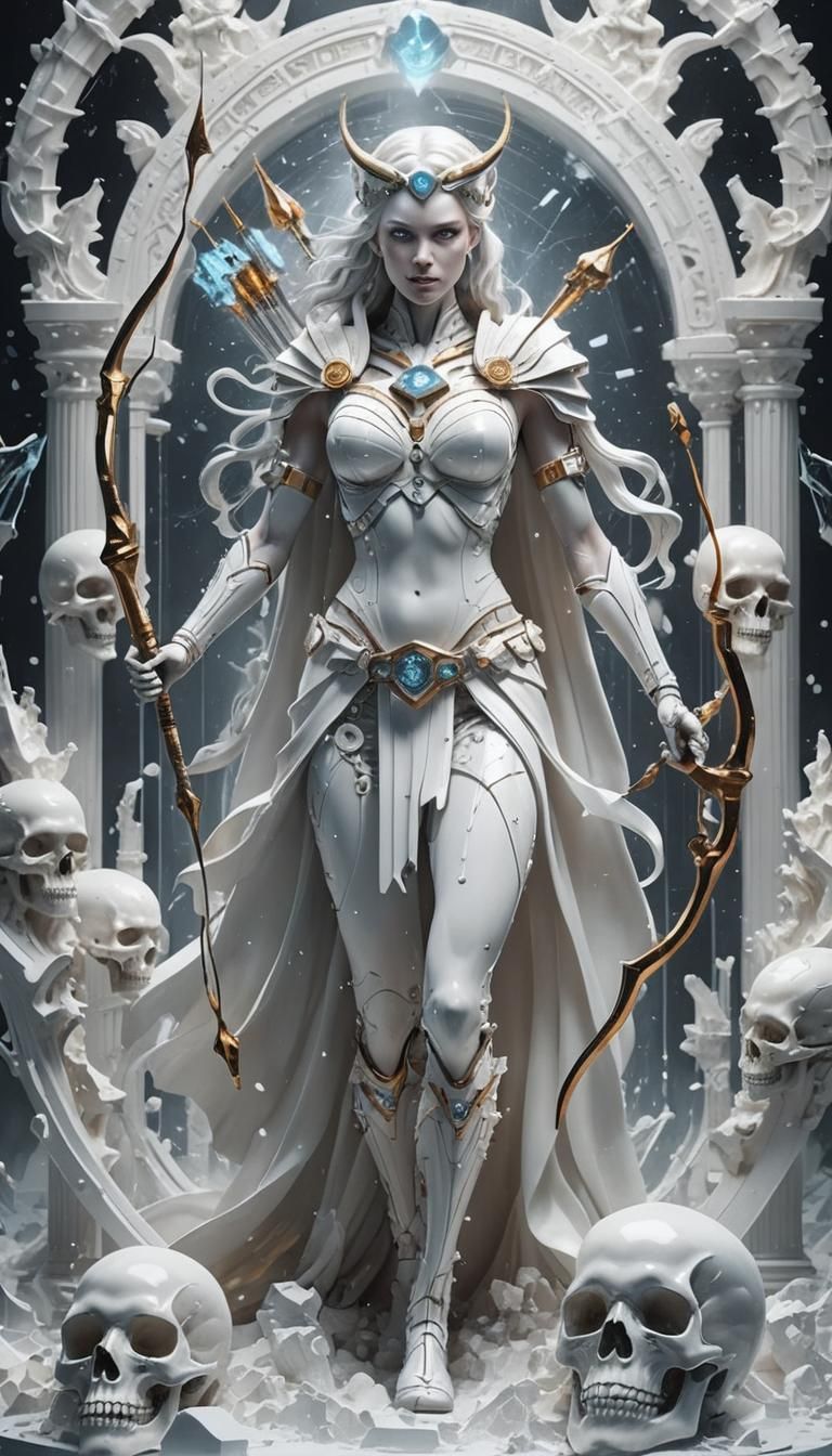 Futuristic Milk Goddess Blacksmith in Unreal Engine 5