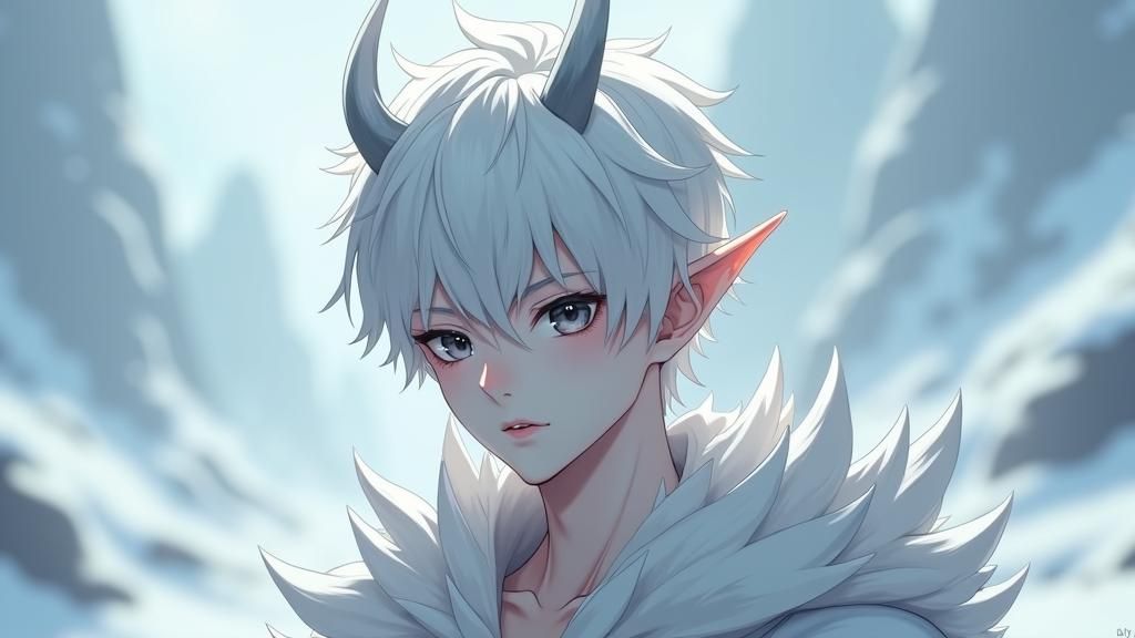 Anime Cold Wight Demon in 3D Style