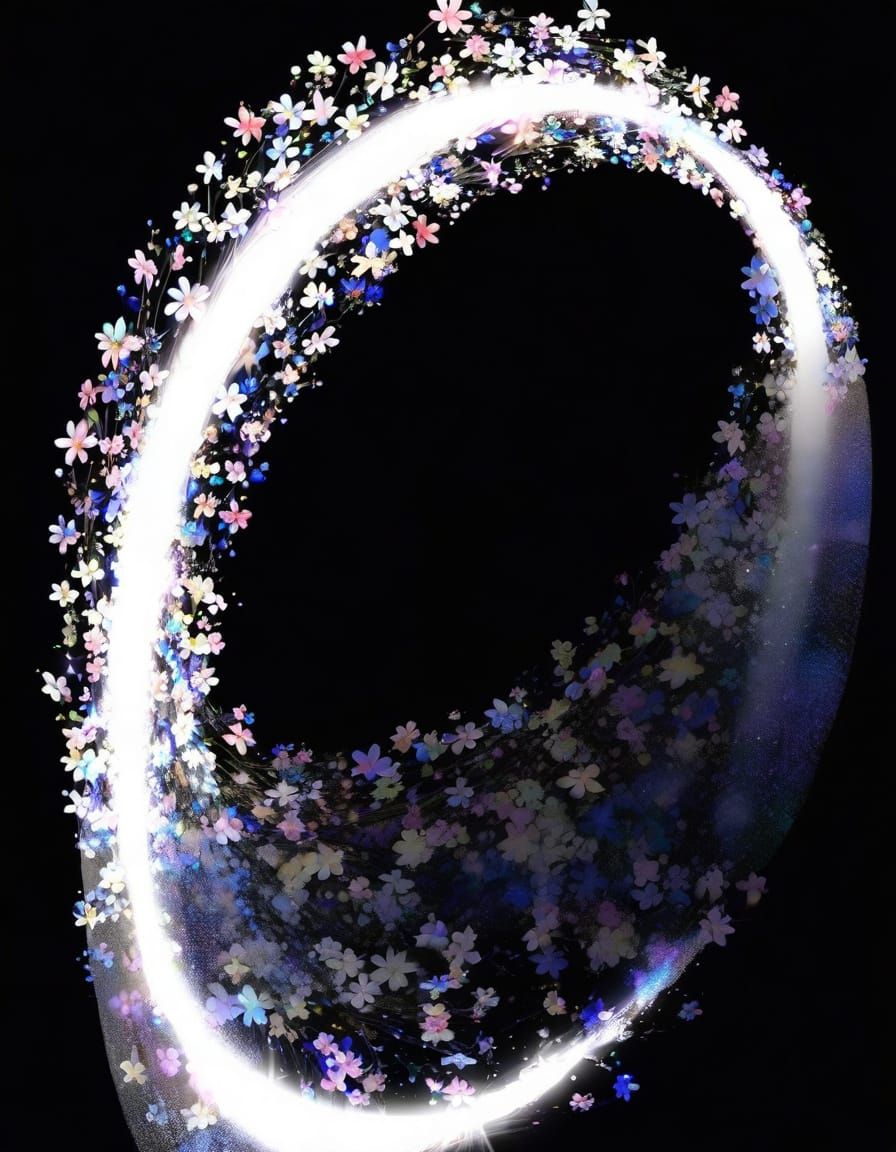 Floral Couture Bandeau in Vibrant Layers