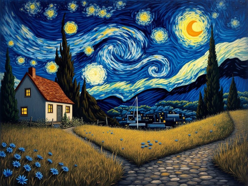 Whimsical Provençal Farmhouse Under Starry Skies